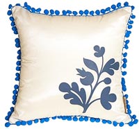 Square Bohemian Blossom Throw Pillow