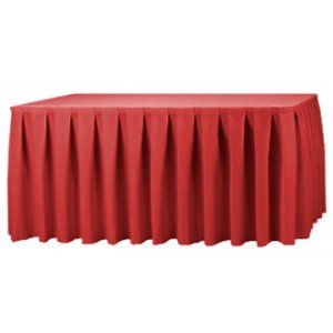 What are some different types of table skirting?