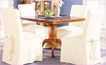 Indoor Chair Cushions Dining Chair Slipcovers | Pottery Barn