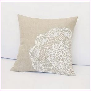 Crochet Cotton Pillow Cover