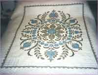 Floral Cross Stitch – Embroidered Quilt Pattern