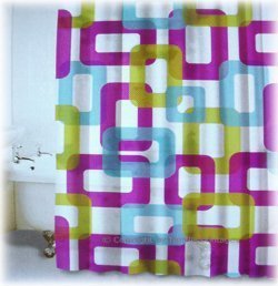 Retro Shower Curtain