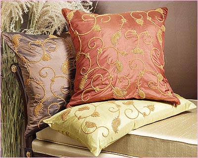 The Rich and Royal Zardozi Cushion Covers