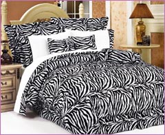 Zebra Print Bedspread